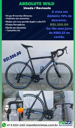 Bicicleta Absolute Wild aro 700 Usada/Revisada.