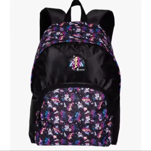 Mochila sestini Tokidoki escolar unicórnio preta