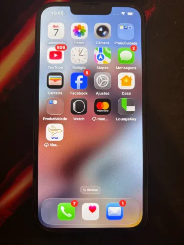 iPhone 14 128GB Preto | Face ID OK | Muito Conservado | Bateria 81%