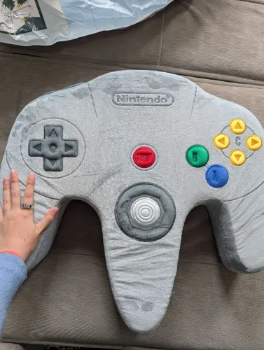 Almofada gigante Nintendo 64 exclusiva Nintendo Museum Japão NOVA item raro colecionador 