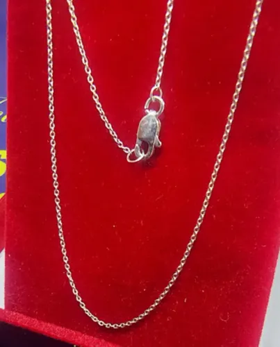 Colar Cartier Ouro Branco 18 Kilates Peso 1.73 Grama 50 Cm Fio 0.5 mm