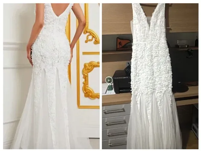 Vestido de noiva único e exclusivo