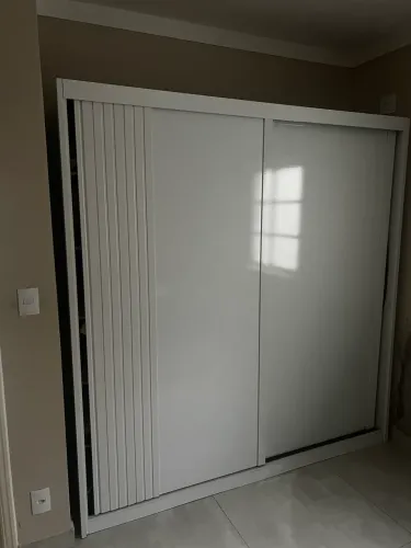 Guarda Roupas em mdf 2 portas de correr branco