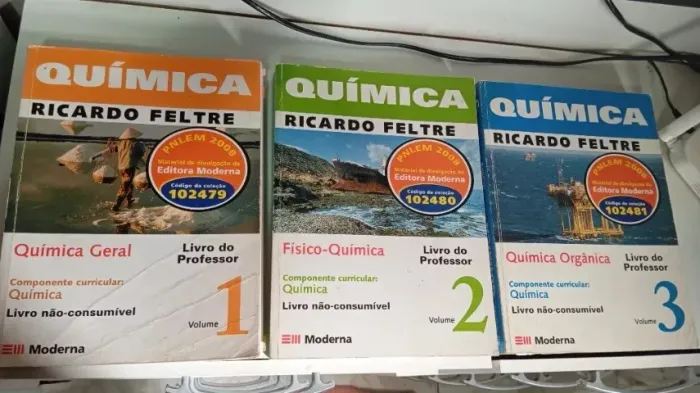 Livros - Coleção Química - 3 volumes - Prof. Ricardo Feltre (Coleção do Professor)