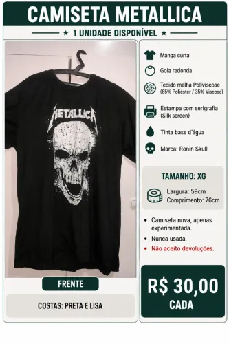 Camiseta Metallica