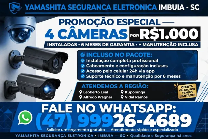 Promoção de cameras