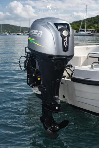 Hidea 40HP 4T Partida elétrica, comando remoto, rabeta 20, power trim - motor de popa 