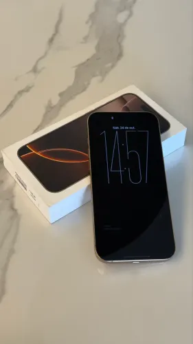 iPhone 16 Pro Max - Titânio Deserto | Impecável