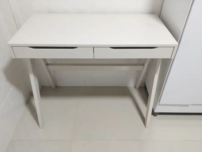 Escrivaninha Em Mdf Com 2 Gavetas 90X45 Cm