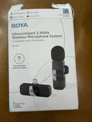 Microfone Boya para IPhone 14 e similares