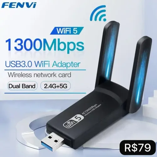 Adaptador Wi-Fi e Bluetooth - Produto Novo