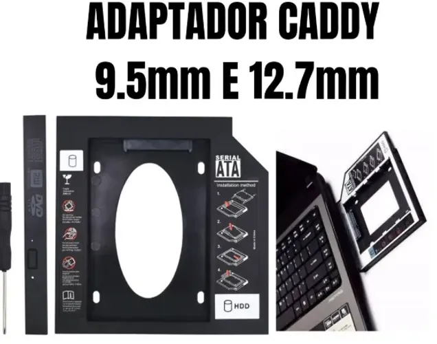 Adaptador Caddy 9,5mm ou 12,7mm