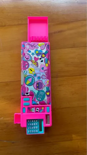 Estojo escolar inteligente smiggle pop out multifuncional rosa