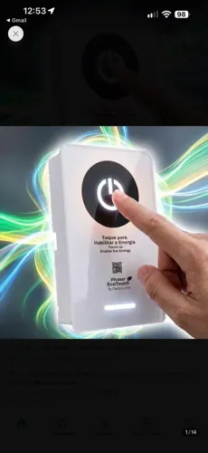 Phaser Ecotouch - Economizador de energia - Hotel e Airbnb