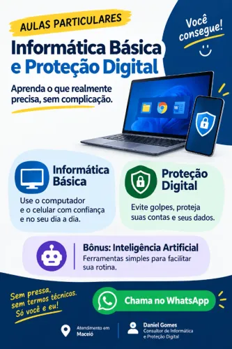 Aulas de Informática Básica e Proteção Digital em Maceió