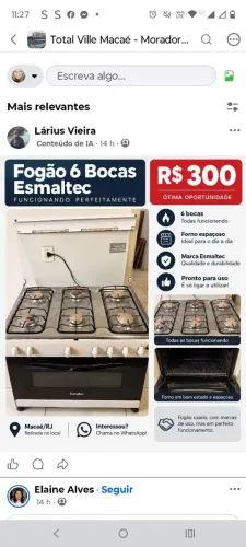Fogão 6 bocas