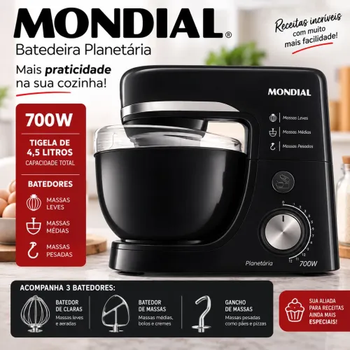 Batedeira Planetária Modial 700w
