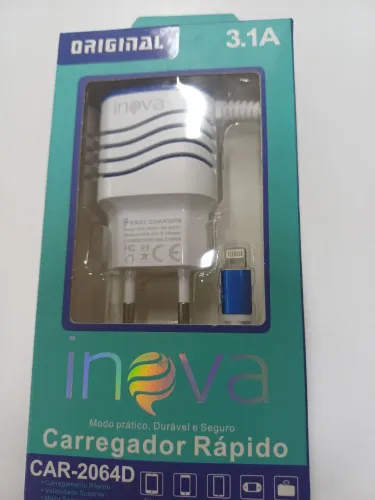 Carregador Rápido para Iphone 3.1 A Inova