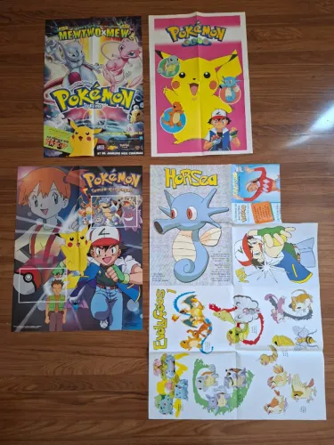 Pôsters Pokemon - 4 unidades