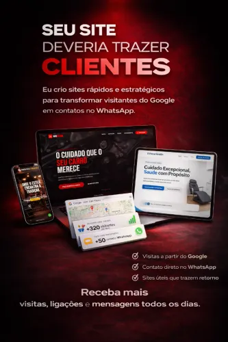  Pare de Perder Clientes para a Concorrência! Site 100% focado em Vendas