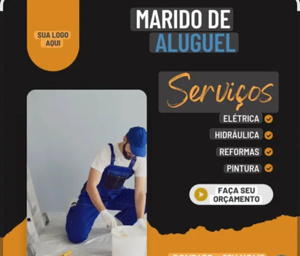Marido de aluguel pequenos reparos troca de chuveiro lâmpada tomada cortina painel Ismael