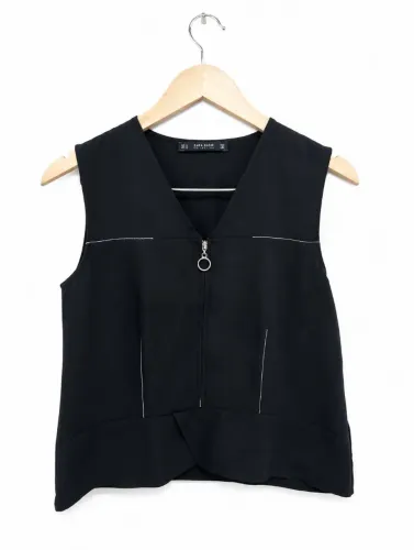 Blusa Zara Basic Preta | Tam. M