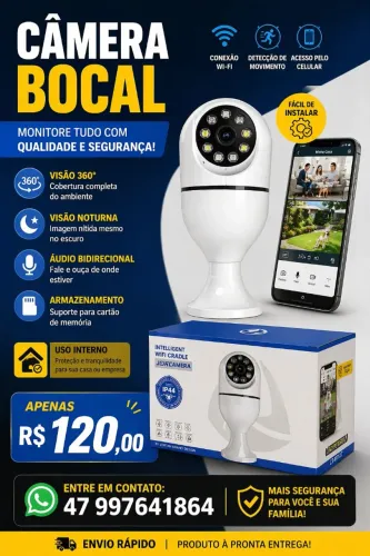Câmera de bocal