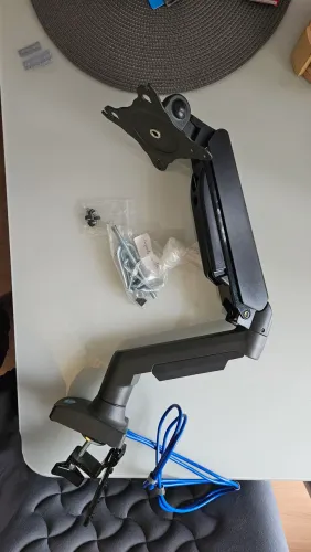 Suporte de monitor articulado a gás com entrada USB