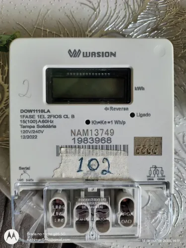 Relógio de eletricidade 