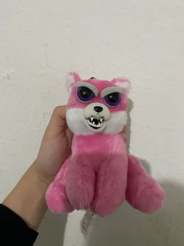 Pelúcia chaveiro feisty gatinho rosa