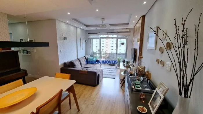 Apartamento à venda 3 quartos suite closet sacada Embaré Santos/SP
