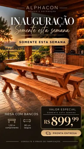 Mesa rústicas