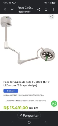 OPORTUNIDADE! VENDO FOCO PARA PROCEDIMENTOS MÉDICOS APARELHO PROFICIONAL!