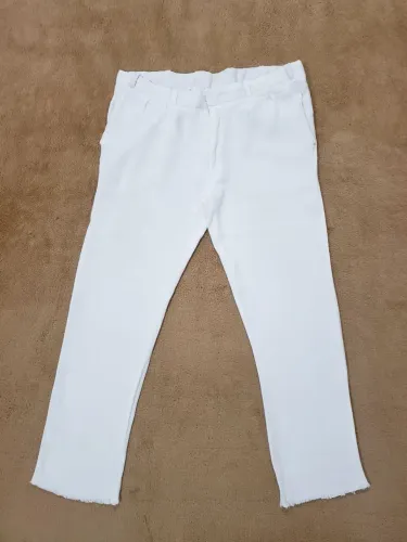 Calça Alfaiataria Italiana Linda 100% Linho Perfeito Estado Desapego Oportunidade