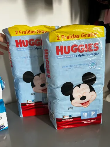 Fralda Huggies (Recém nascido) tam P