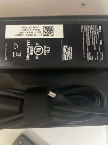 Fonte para notebook Dell 65w pino médio 