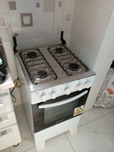 Fogão Atlas Mônaco Plus 4 Bocas - Mesa Inox