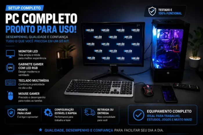pu Gamer Barato I5 10gb Ssd 240gb + Wifi + GT 210 1GB Nvidia + Monitor 19