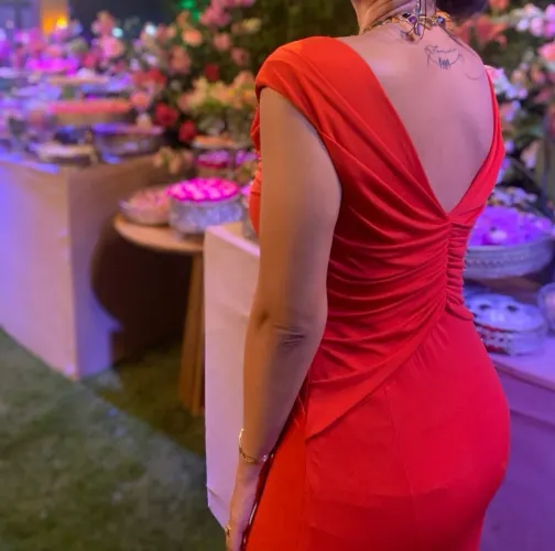 Vestido vermelho longo Alphorria