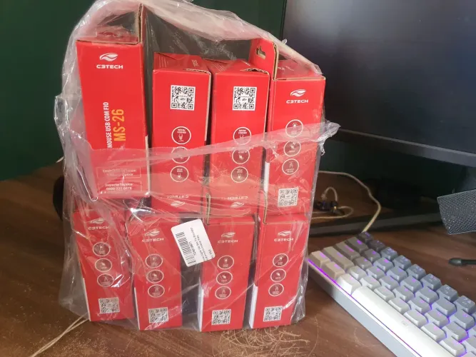 Mouse usb com fio ms-26