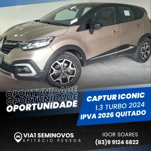 Renault Captur Iconic 1.3 TB 16V Flex 5P AUT 2024
