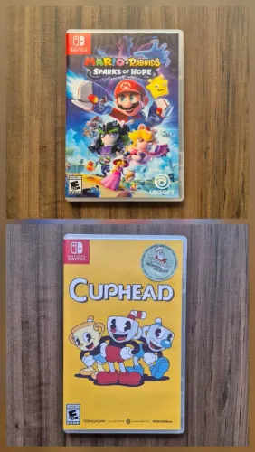 Cuphead e Mario + Rabbids Sparks of Hope (Nintendo Switch)