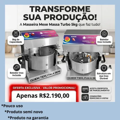 Masseira de Salgados 5 kgs