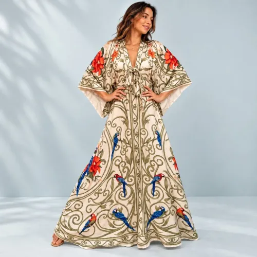 farm verão 2027. vestido novo c/ tag arabesco tropical p