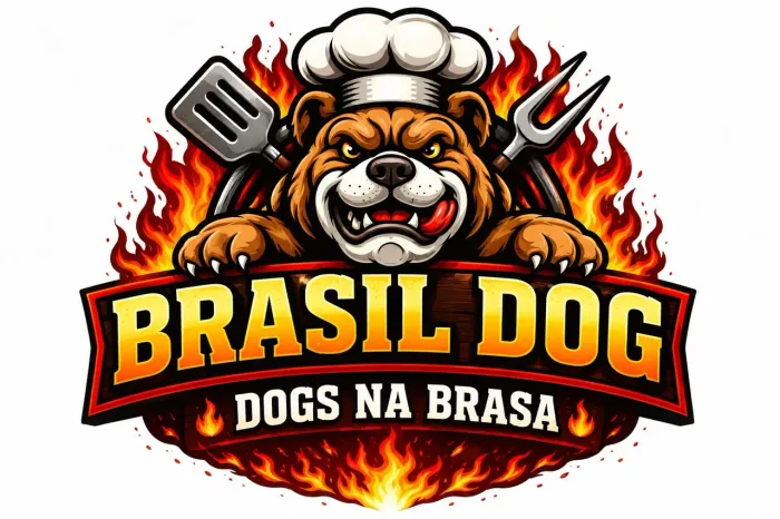 Brasil dog a  seu hot dog assado