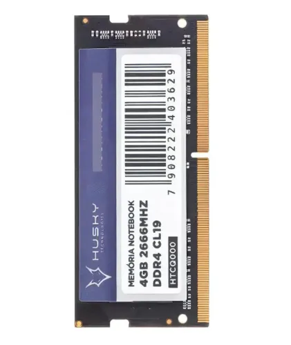 Memória RAM DDR4 SODIMM Notebook 4GB 2666MHz Husky (Entrego)