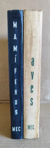 Livro Aves e Livro Mamíferos - Publicação MEC
