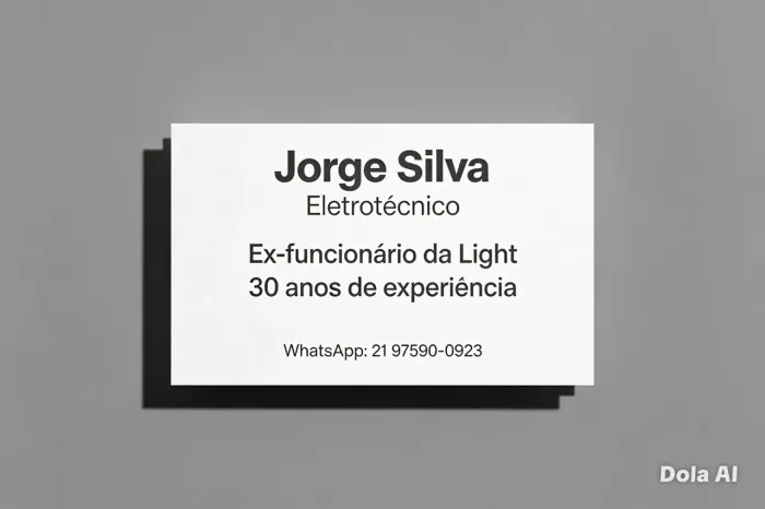 Eletrotécnico, Eletricista. Aposentado pela LIGHT