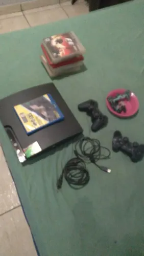 Ps3 com 50 jogos mais jogos Nintendo wi ps2