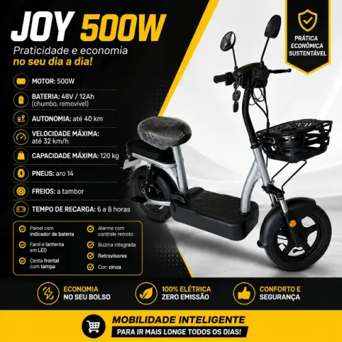 Bicicleta elétrica Joy 500w